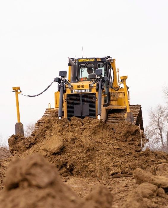 Engins lourds sur site minier